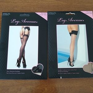 NIP 2 pair plus size stockings